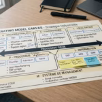 Comment utiliser l’Operating Model Canvas dans une PME-ETI <span class="bsf-rt-reading-time"><span class="bsf-rt-display-label" prefix="Temps de lecture"></span> <span class="bsf-rt-display-time" reading_time="37"></span> <span class="bsf-rt-display-postfix" postfix="mns"></span></span><!-- .bsf-rt-reading-time --> Operating Model Canvas stratégie industrielle posé sur un bureau